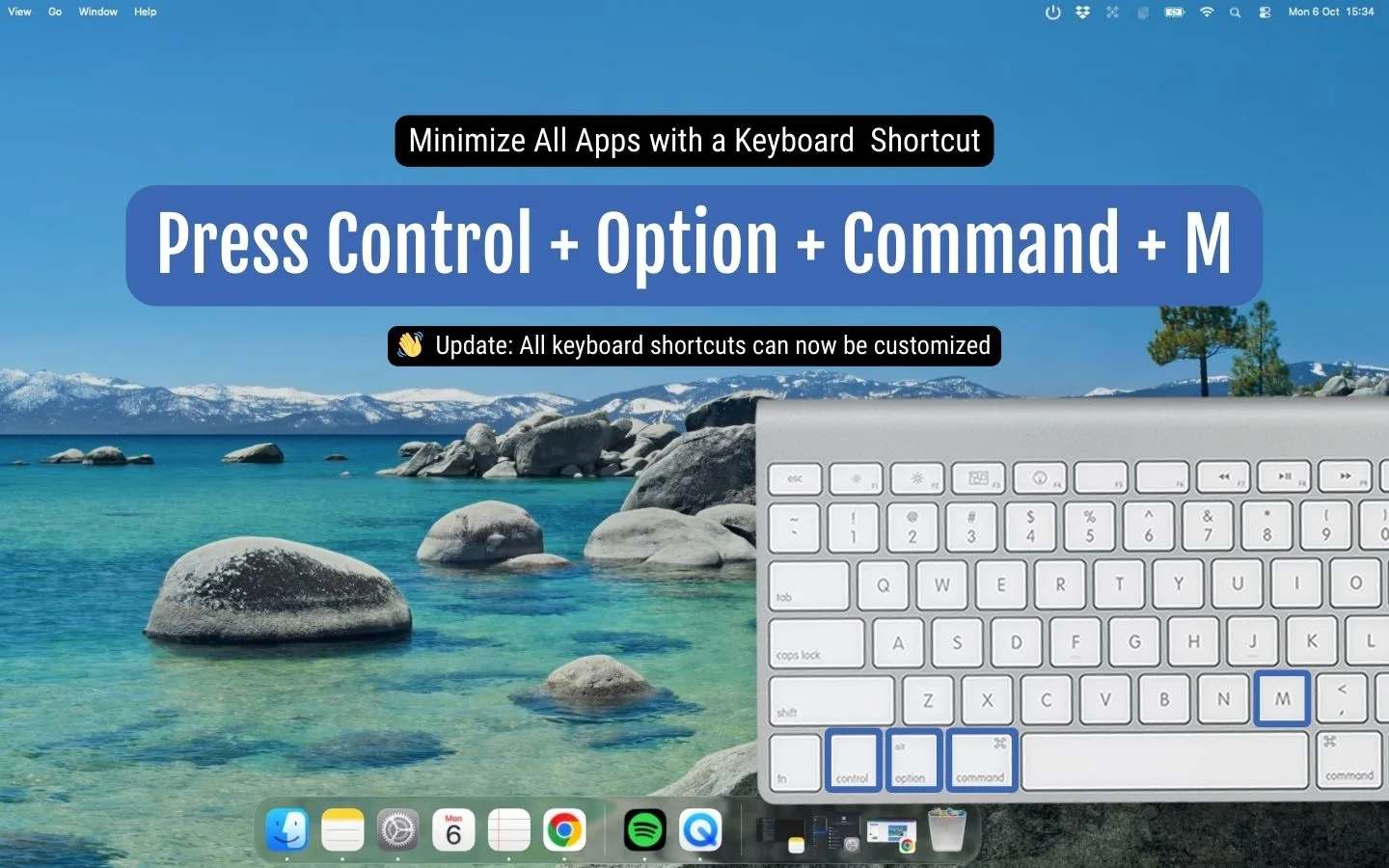 Close (minimize) all mac apps